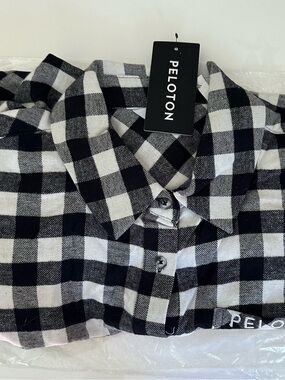 Peloton Flannel Button Down